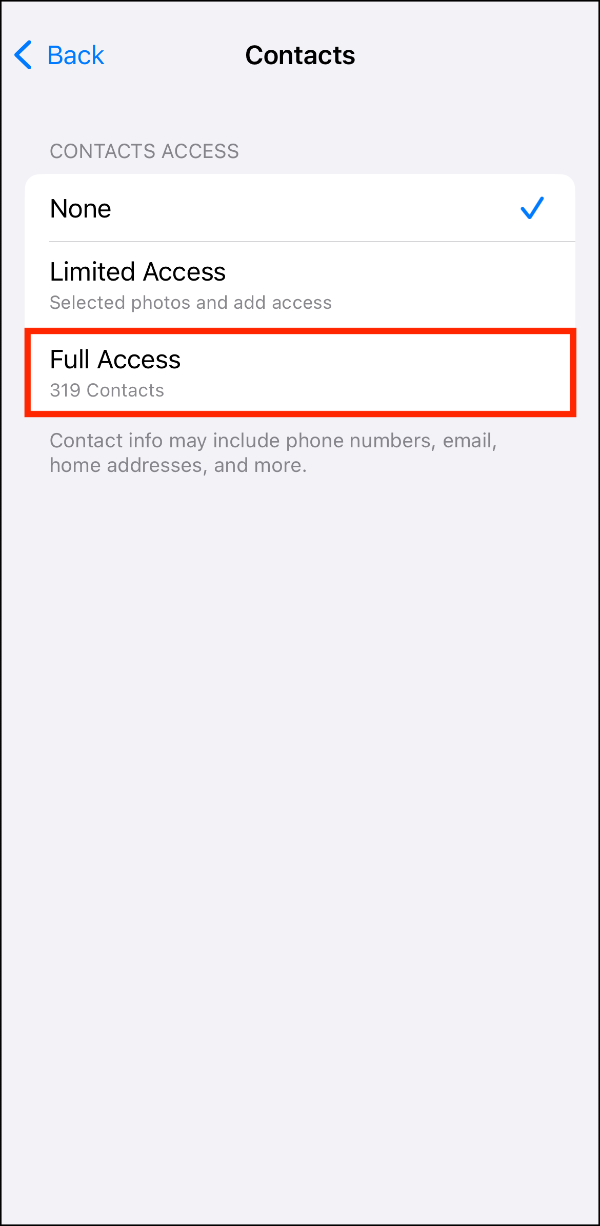 Contacts > None > Full Access.PNG