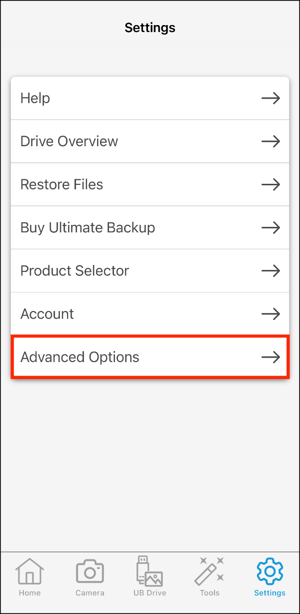 Settings > Advanced Options.PNG