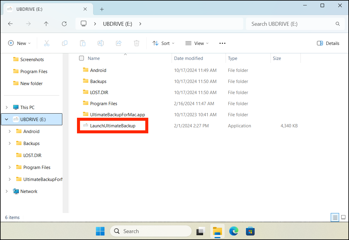 File Explorer > UBDRIVE > LaunchUltimateBackup.png
