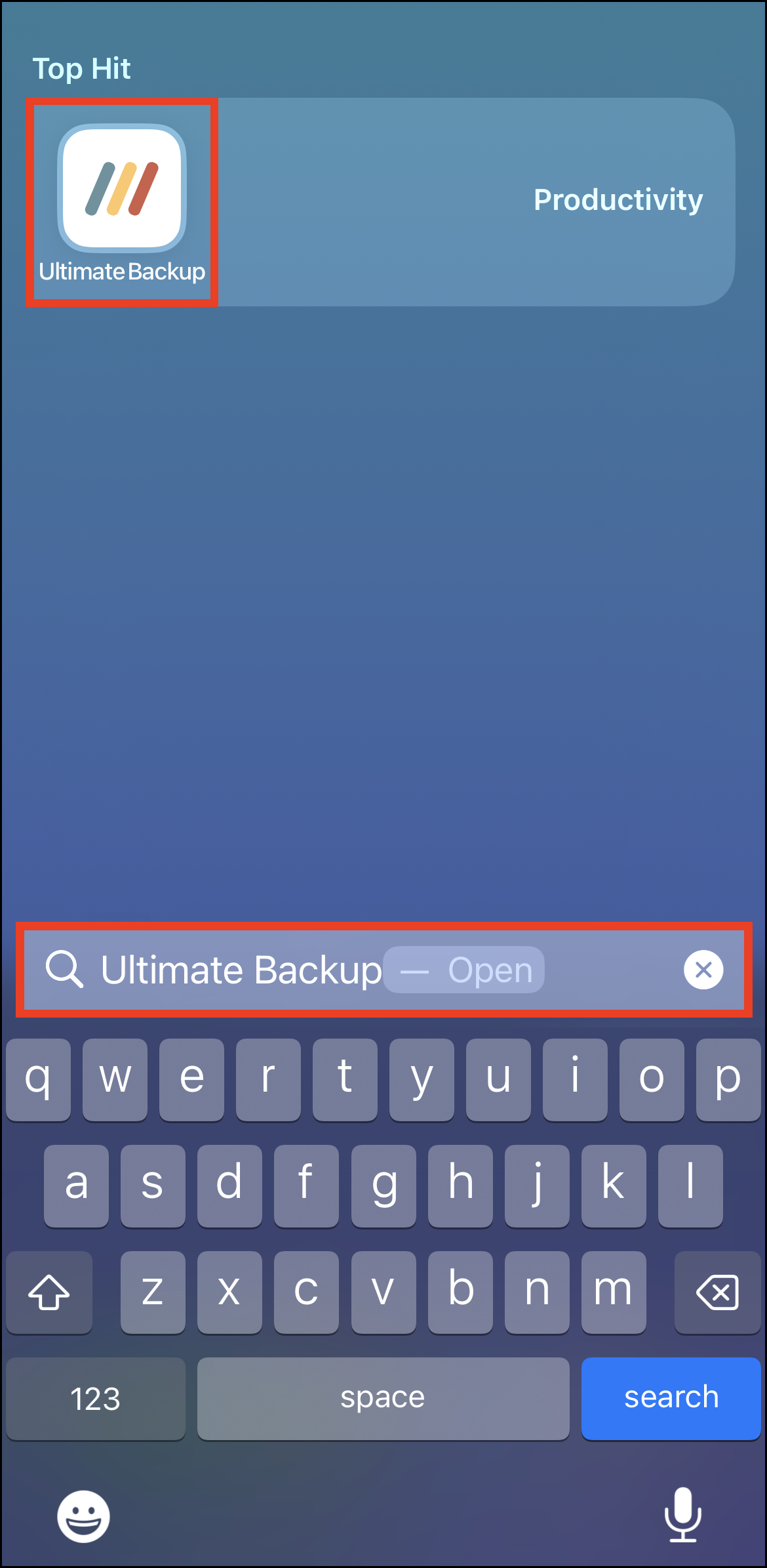 Spotlight Search > Ultimate Backup > Outlines.PNG