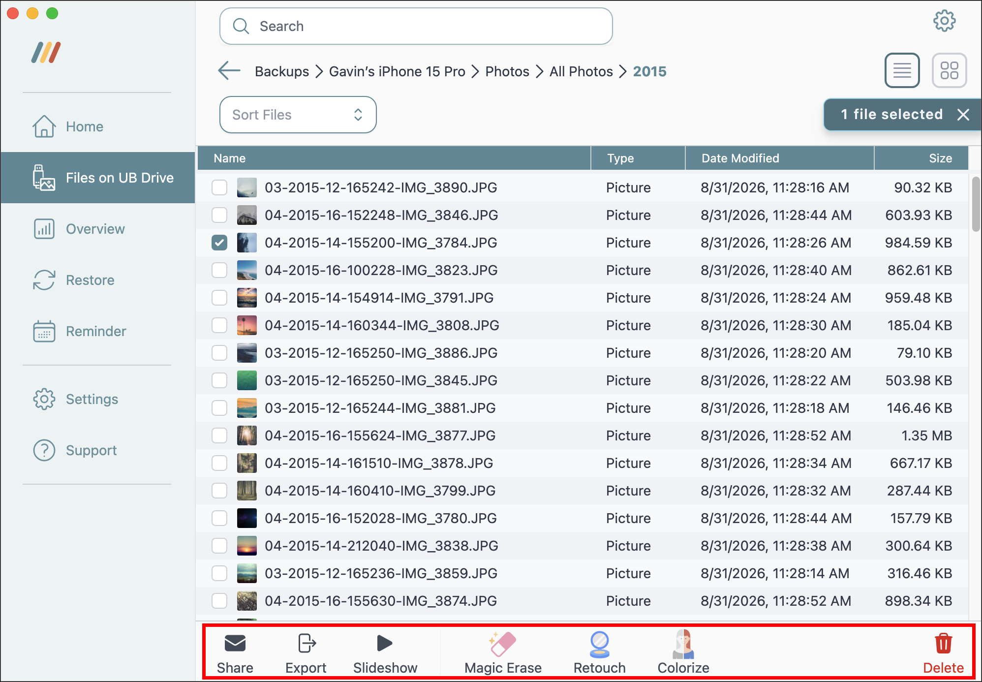 5. Perform an action on selected files.png