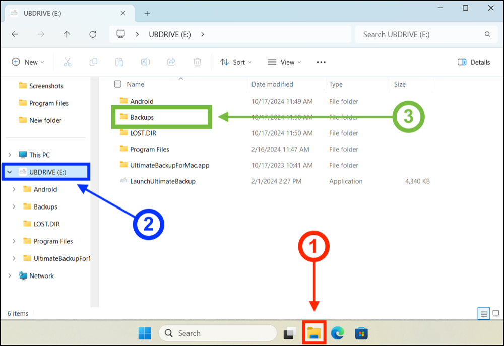 File Explorer > UBDRIVE > Backups.png