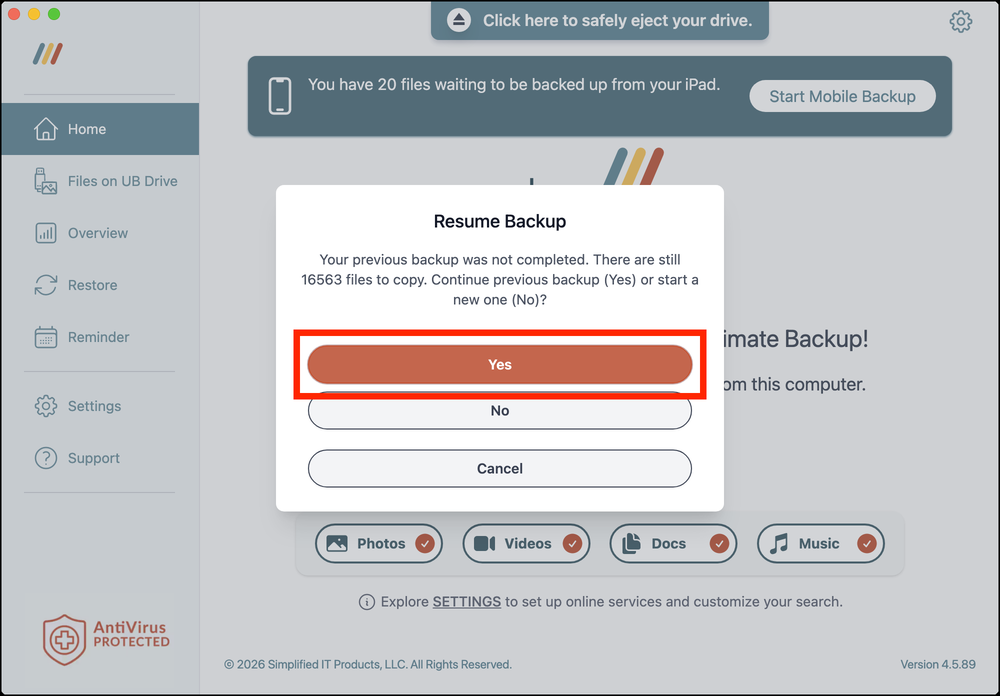 Home 02 > Start Backup > Resume Backup Prompt > Yes.png