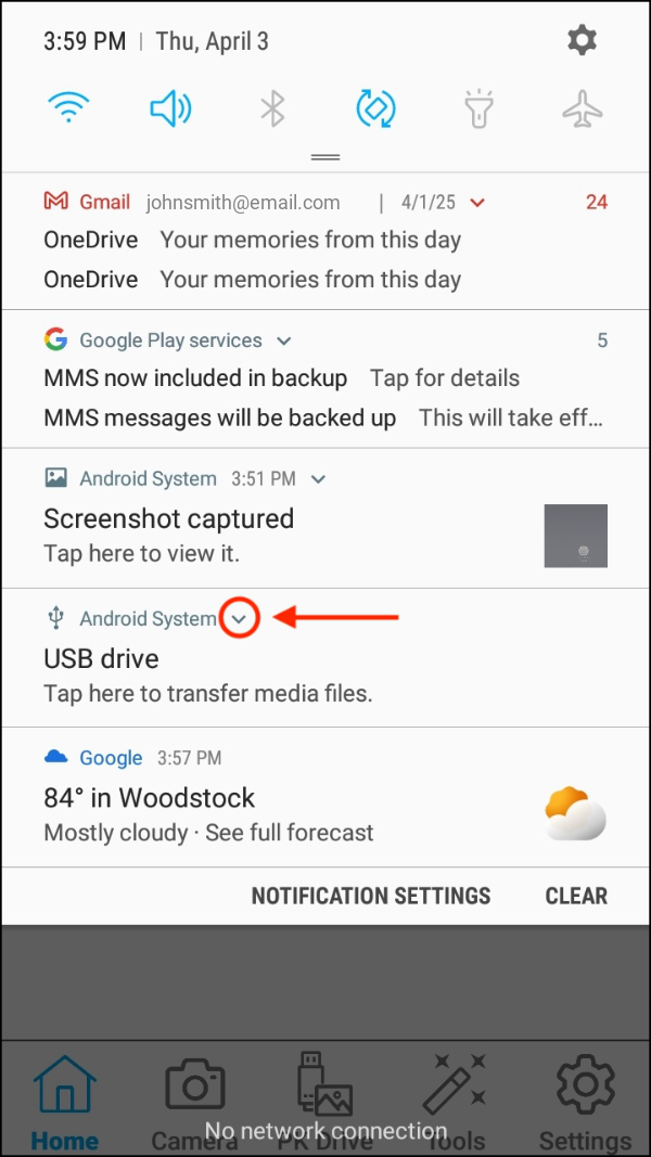 Notifications > Open USB drive.jpg